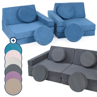 Sofá modular multifuncional para niños de bloques de espuma